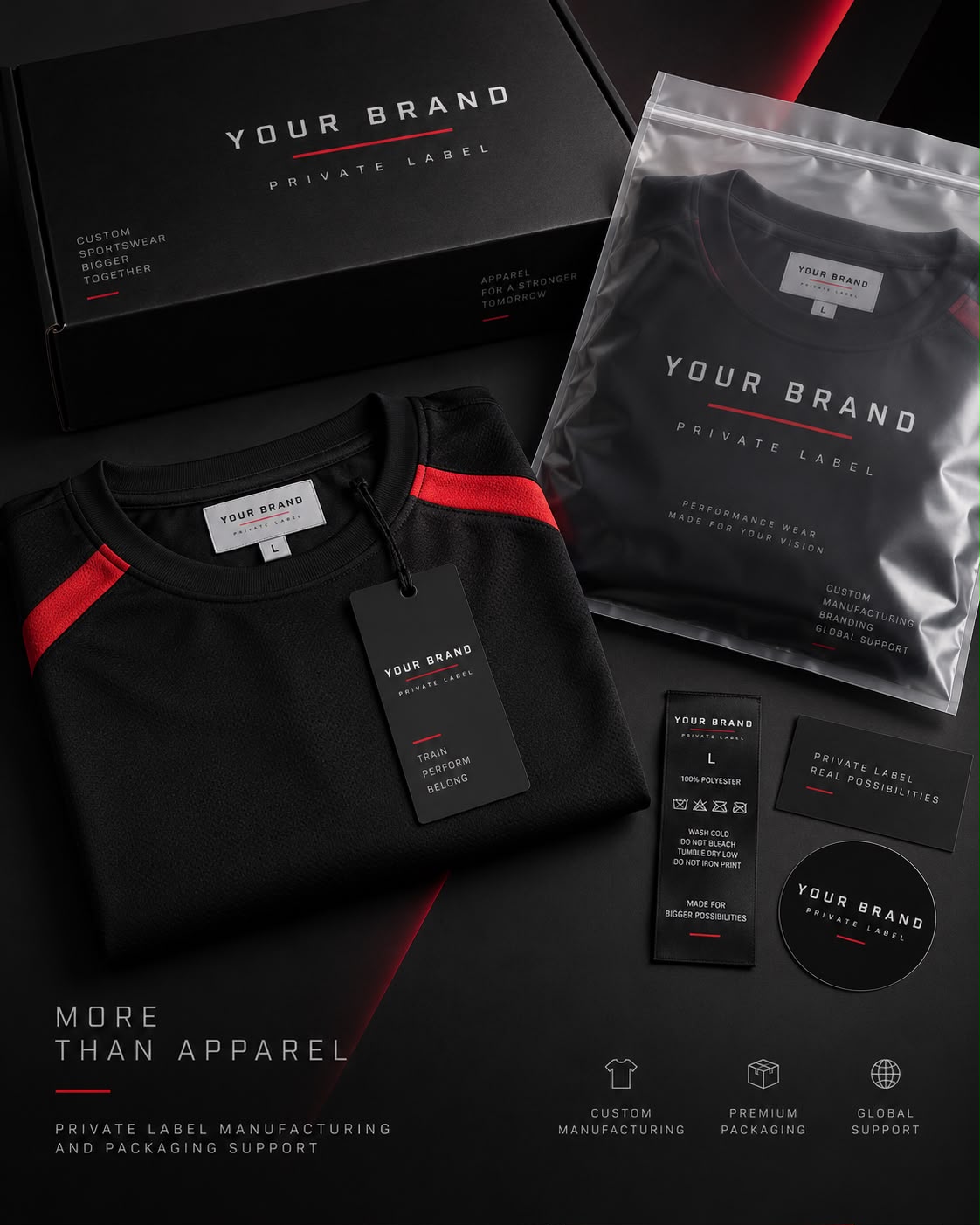 Private Label Sportswear Packaging